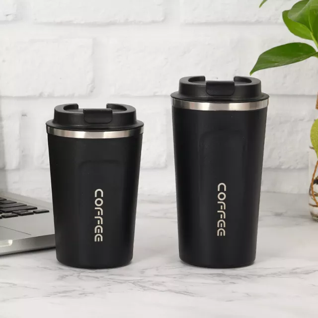 new Insulated Coffee Mug Cup Travel Thermal Stainless Steel Temperature Display 7