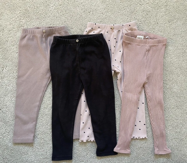 Zara girls ribbed legging bundle age 2-3 years