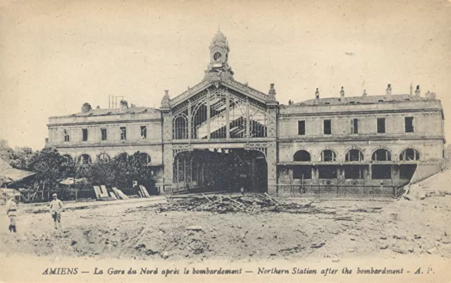 80 - CPA Amiens (Somme) La Gare du Nord / TBE