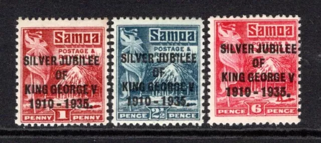 Samoa KGV 1935 Silver Jubilee Set SG177-179 M/Mint