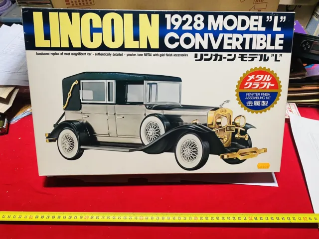Lincoln 1928 Modelo L Convertible Hecho En Japón, Perfecto Raro New