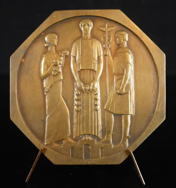 Médaille Belgique 1930 centenaire de l'Indépendance Vic DEMANET Namur art déco