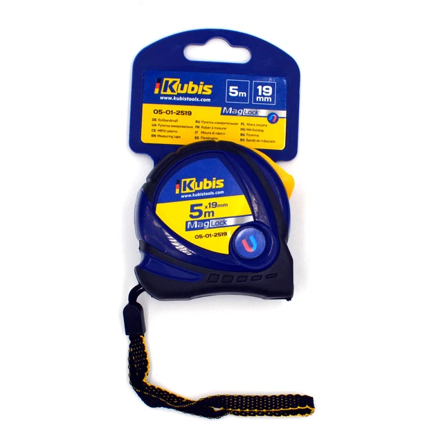 Nastro di misura 19 mm x 5 metri magnetico con clip da cintura metro a rullo misura nastro nastro di misurazione