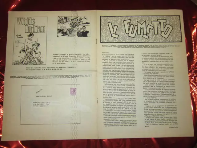 Fanzine Di Fumetti Il Fumetto Rivista Dei Comics A Cura Dell'anaf Novembre 1972