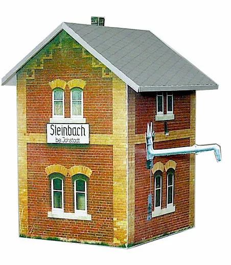 Wasserhaus Steinbach an der Pressnitztalbahn Karton Bausatz Maßstab H0 1:87