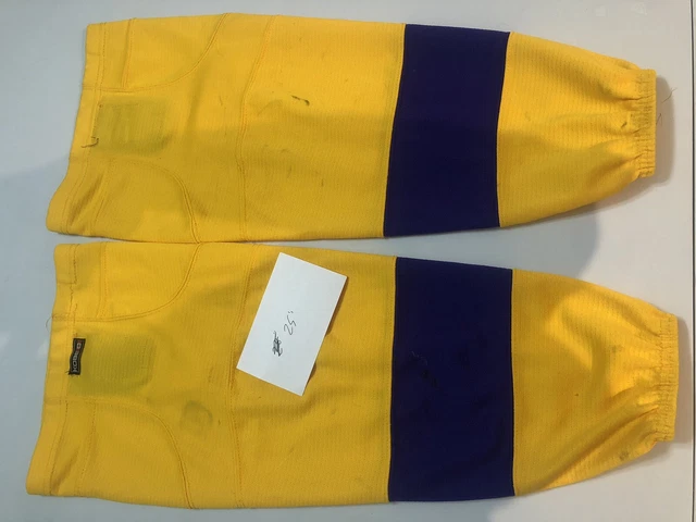 Yellow Vintage LA Kings Colors Hockey Socks.   25 Inches Long. Good Condition