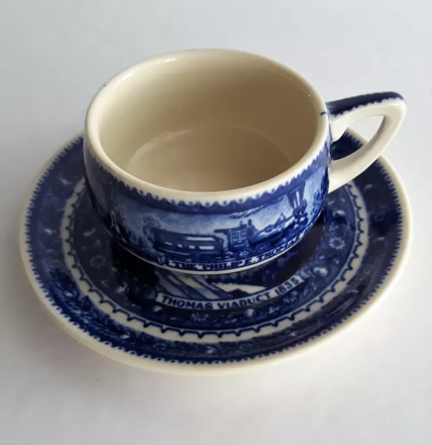 B&O Baltimore Ohio Railroad Demitasse Cup & Saucer Scammells Lamberton China A