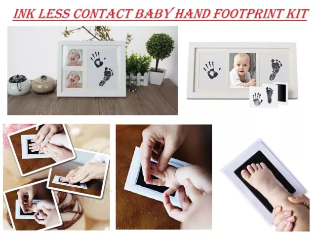 Inkless Wipe Baby Kit Hand Foot Print Keepsake Newborn Kids Footprint Handprint