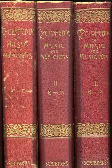 Cyclopedia of Music and Musicians ed. by John Denison Champlin -(3 vol,1888)