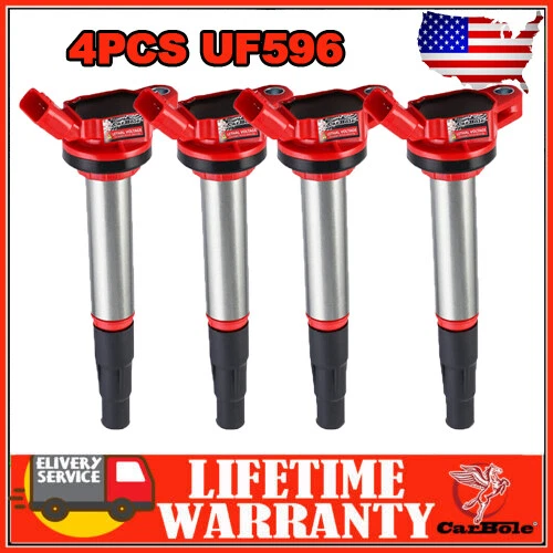 4 IGNITION COILS Pack For Toyota Corolla Matrix Prius Scion xD 1.8L L4