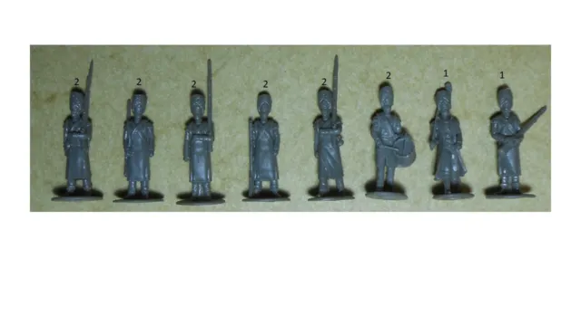 Figurines 1/72 En Résine Marque Sgt Arny : Grenadiers de la garde en manteau
