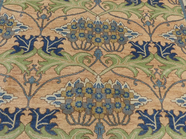 8'x10' New Peach William Morris Hand Knotted wool Arts crafts Oriental area rug 8'x10' New Peach William Morris Hand Knotted wool Arts crafts Oriental area rug