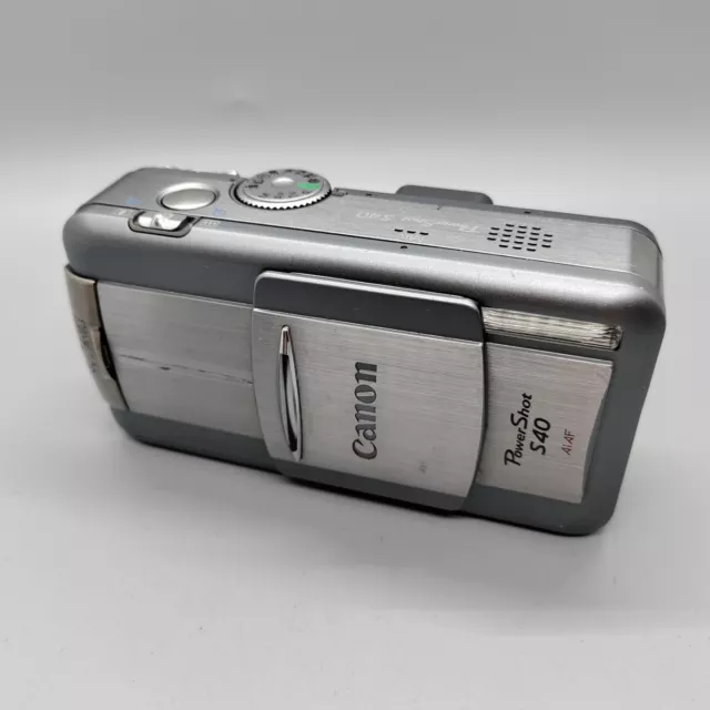 Canon PowerShot S40 4.0MP Compact Digital Camera Silver Tested