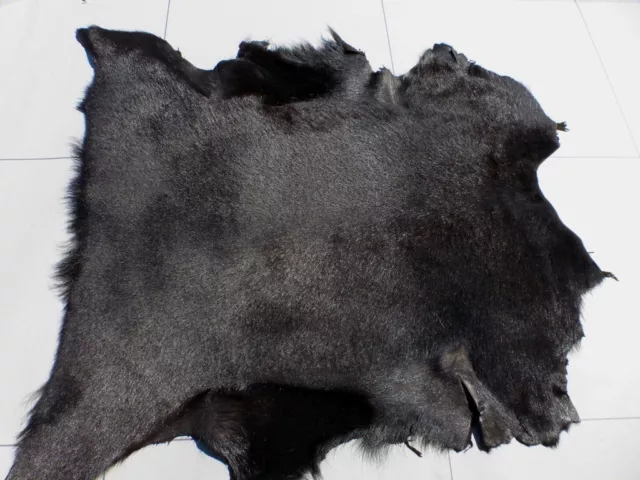 Piel de oveja cuero Karakul piel marrón oscuro profundo cabello sedoso a juego espalda gamuza