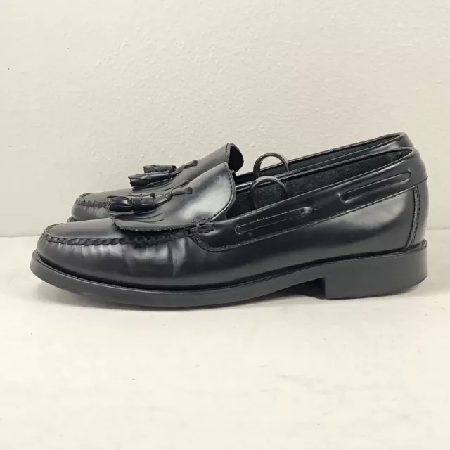 Bass Weejuns Womens Marietta II Tassel Loafer Black Size 7.5M Leather Shoe