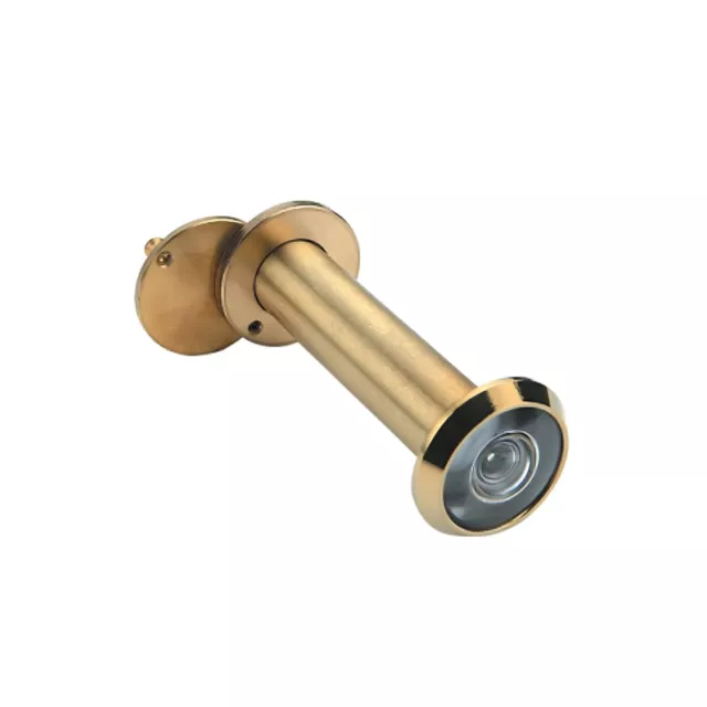 Spioncino Occhio Magico Ottone Lucido Per Porta Blindata Portone Diametro 12Mm