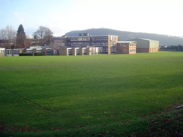 Photo 6x4 Wigmore schools - 1 Wigmore/SO4169 Eastwards view across the p c2008