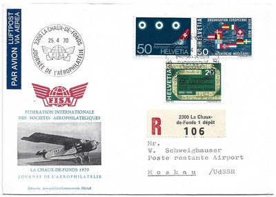Svizzera HELVETIA 1972 Air Pro Aero Foundation INT POSTA AEREA PRIMO GIORNO DI COPERTURA 