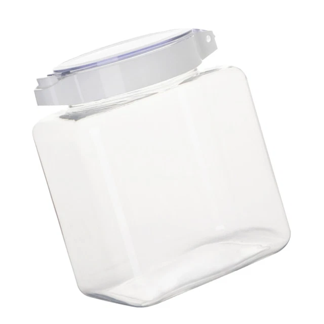 1 pieza vidrio transparente de almacenamiento de alimentos junta vidrio transparente con tapa