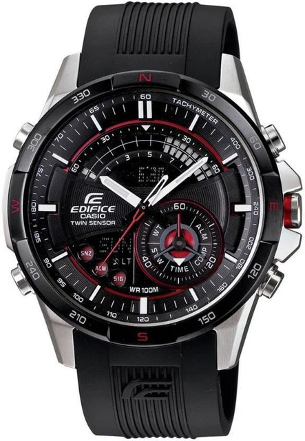Casio Orologio digitale da uomo SGW100 con doppio sensore, Grigio, misura unica, Sportivo