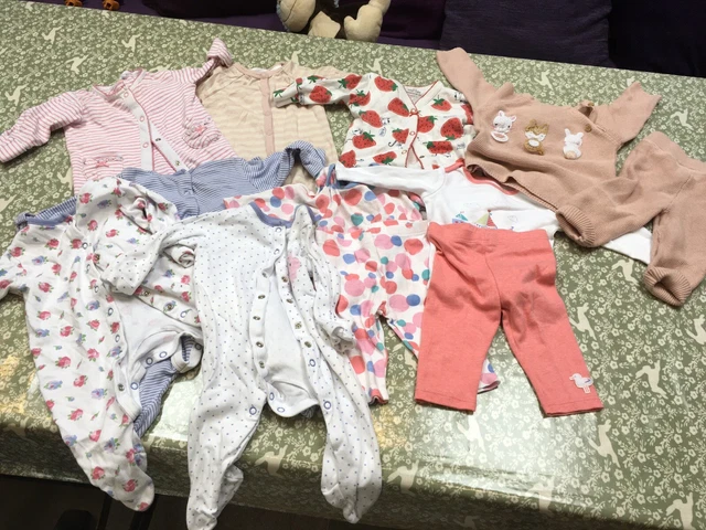 0-3 Month Baby Girl Bundle - John Lewis, Marks Spencer, Next, VGC