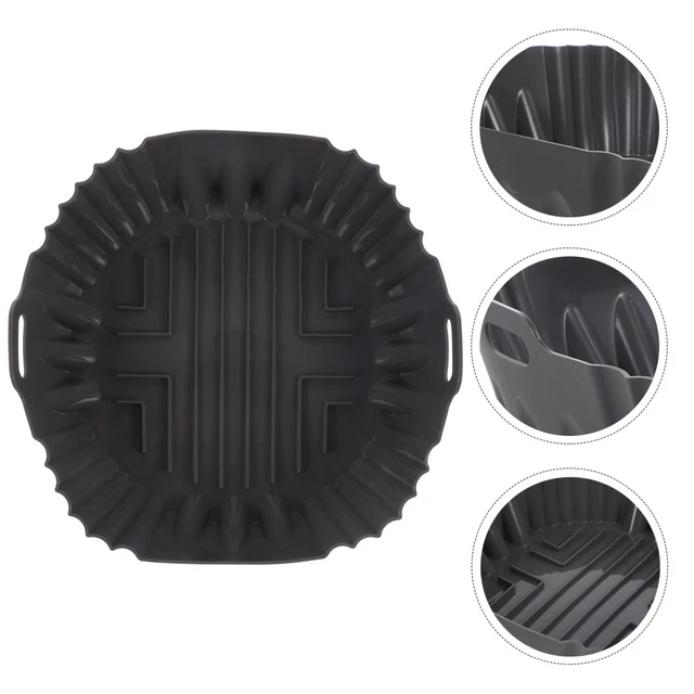Air Fryer Silicone Pot Silicone Air Fryer Dinner Pot à double poignée Panier de