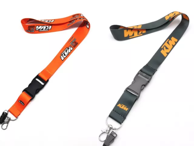 KTM Lanyard For Neck ID Phone Holder Strap Key Chain Bike Pit Pass UK Seller