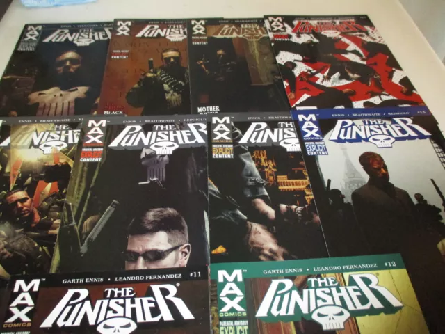 Punisher Max # 11-20--Complete Run--Garth Ennis,Doug Braithwaite-2004-05--VF/VF+