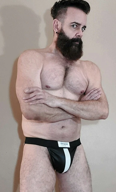 *RockTop Leather jockstrap (Foil Lame material) Sizes S/3XL (Made in USA)