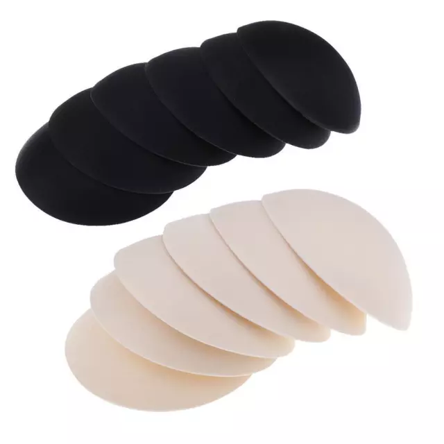 3 Pairs Women's 14cm Round Bra Pads Inserts for Sports Bra  Swimsuit