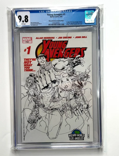 Young Avengers 1 Wizard World Sketch Variant CGC 9.8 WP 1st Kate Bishop
