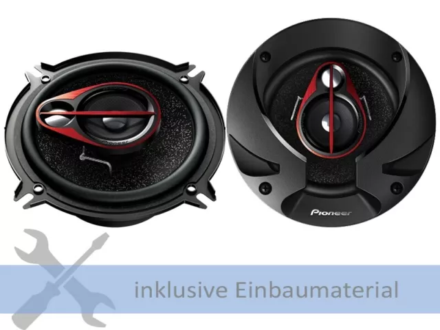 Pioneer Speaker TSR1750s 500W 165mm 3Weg Koax für Audi TT Coupe (8J) 2006-2014