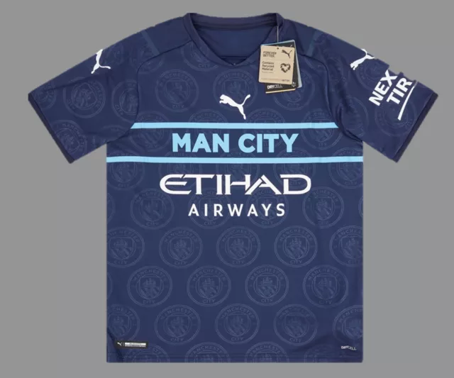 New Manchester City 7-8 Years Boys Football Shirt Man