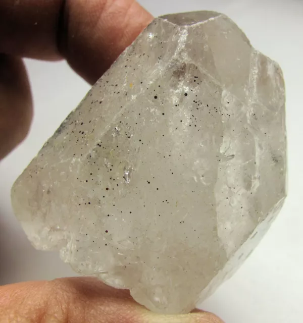 White Light Pleiadian Master Starbrary Pyrite Included Quartz Crystal Point #17
