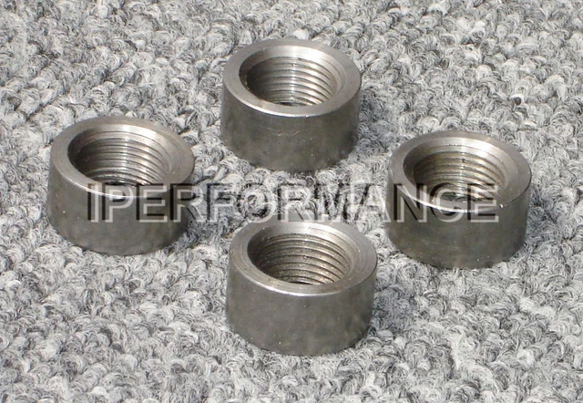 4 (Four) O2 Sensor Bungs (Steel), M18 x 1.5 Thread, Weld On, Oxygen Sensor Bung