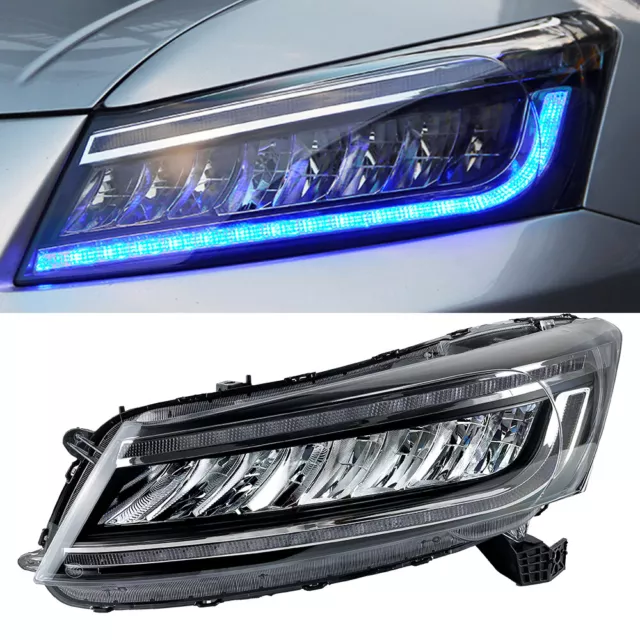 For Honda Accord 2008-2012 LED Headlights LED DRL Sequential Turn Signal Lamps