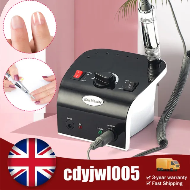 35000RPM Electric Nail Art File Drill Machine Professional Manicure Pedicure Kit