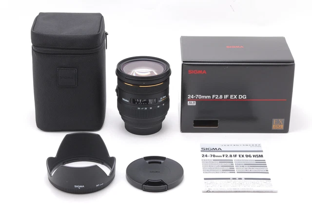 Sigma 24-70mm F/2.8 If Ex HSM Dg Objectif pour Minolta / sony " Emballé Mint "