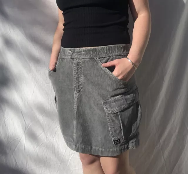 URBAN OUTFITTERS BDG Cord Cargo Mini Skirt Small Casual y2k