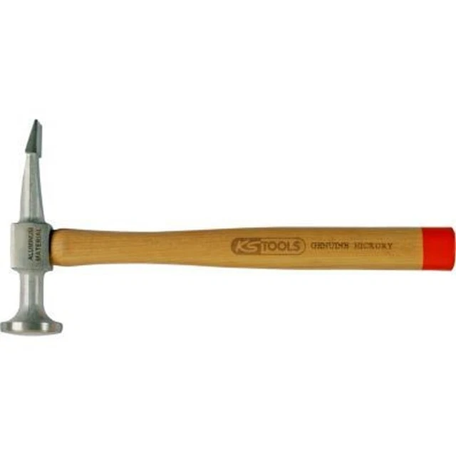 KS TOOLS martello a punta piatto in alluminio, testa a volta, piatto/appuntito, stelo in frassino