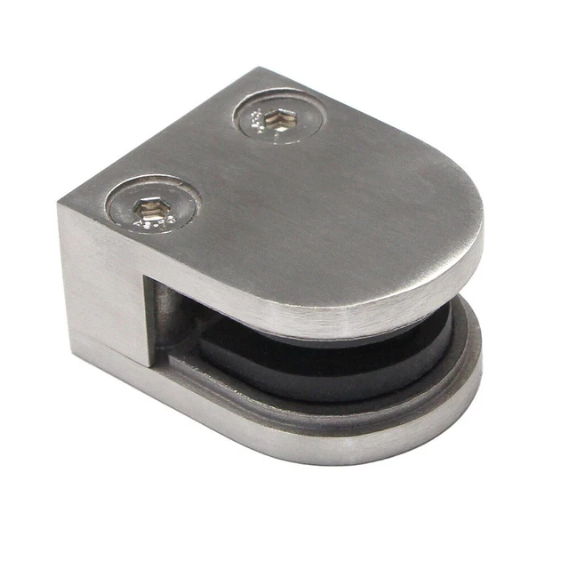 Back Glass Clip Stainless Steel 40*50*23/45*63*23mm 48-51 Tube 6-8mm