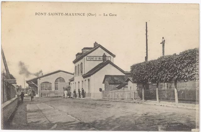 Cpa Oise - Pont-Sainte-Maxence - La Gare