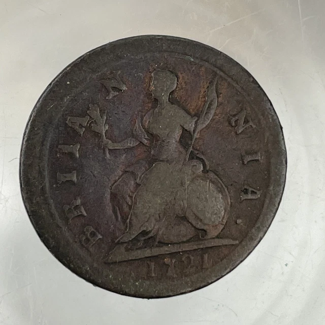 George I Great Britain 1721 Farthing Coin