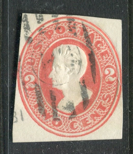 USA; 1870s-80s early classic Embossed Presidential POSTAL STATIONARY PIECE 2c.