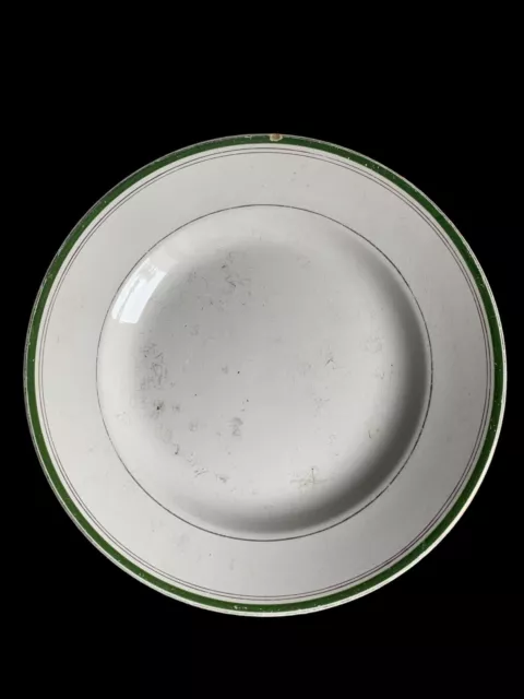 Grand Plat Rond Assiette Digoin Sarreguemines Faïence Céramique Ancien Vintage