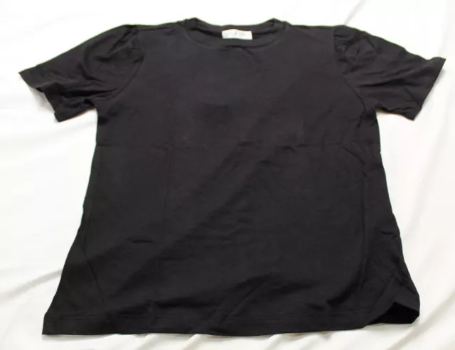 Amour Vert Women's Short Sleeve Crewneck Tee Shirt EJ1 Black Medium NWT