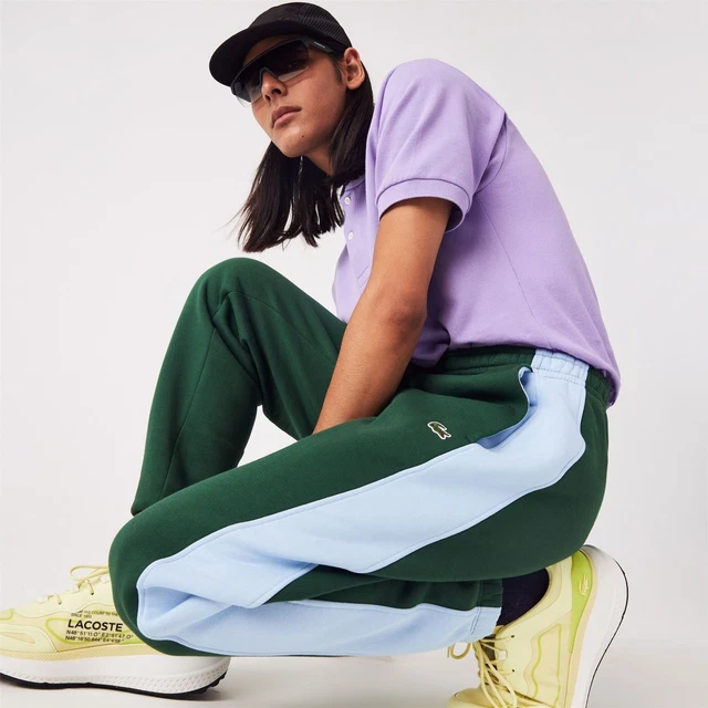 Green lacoste joggers on sale