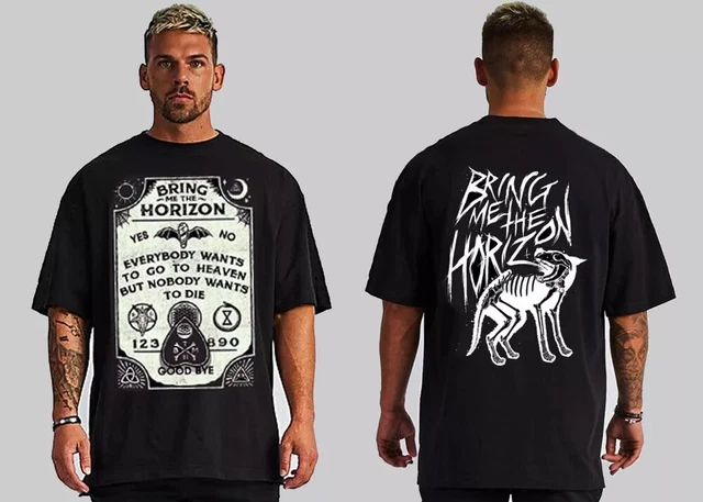BRING ME THE Horizon Ouija Frront And Back Print Rock Punk T-Shirt £15. …