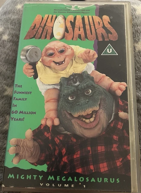 DINOSAURS MIGHTY MEGALOSAURUS Video Vhs Rare Childrens Cult Series Tv