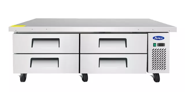 Atosa MGF8454GR 76" 4 Drawers Chef Base Extended Top Refrigerator 12.1 cu. ft.